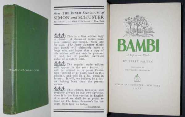 Image for Bambi: A Life in the Woods 1st English Language Limited Edition