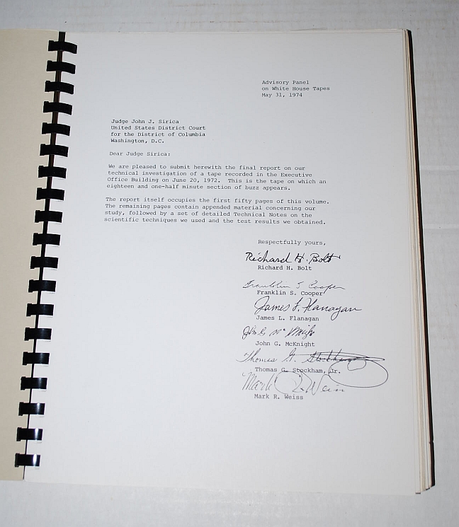 The EOB Tape of June 20, 1972: / Report on a Technical Investigation