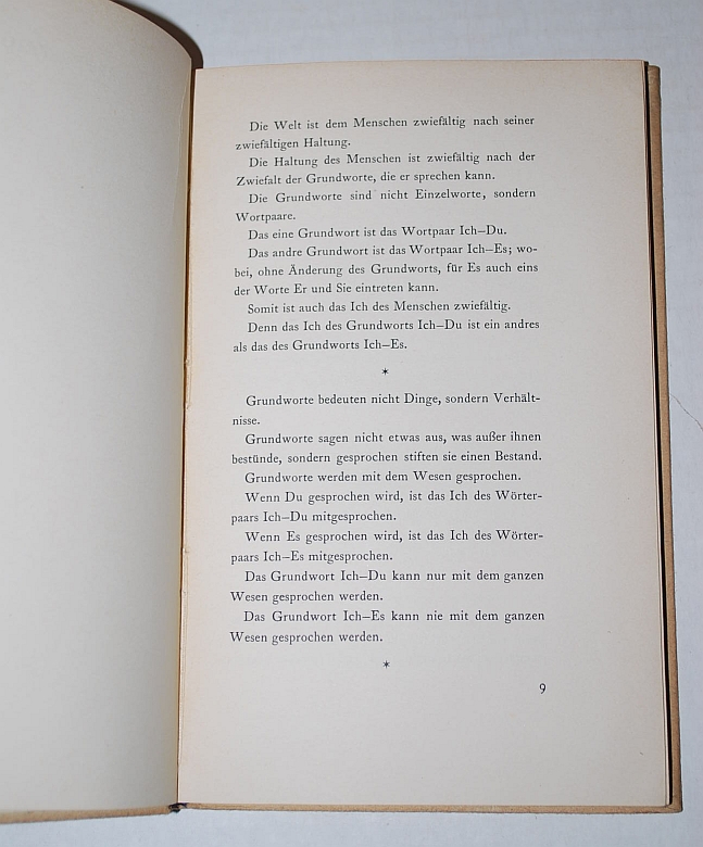 Image for Ich und Du 1st German Language Edition 1923 'I and Thou' Ich und Du 1st German Language Edition 1923 'I and Thou'