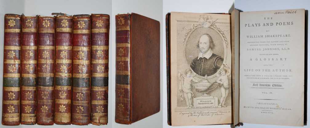 The Plays and Poems of William Shakspeare ( Shakespeare ). First American Printing 1795 Image for The Plays and Poems of William Shakspeare ( Shakespeare ). First American Printing 1795